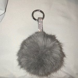 Keychain puff ball